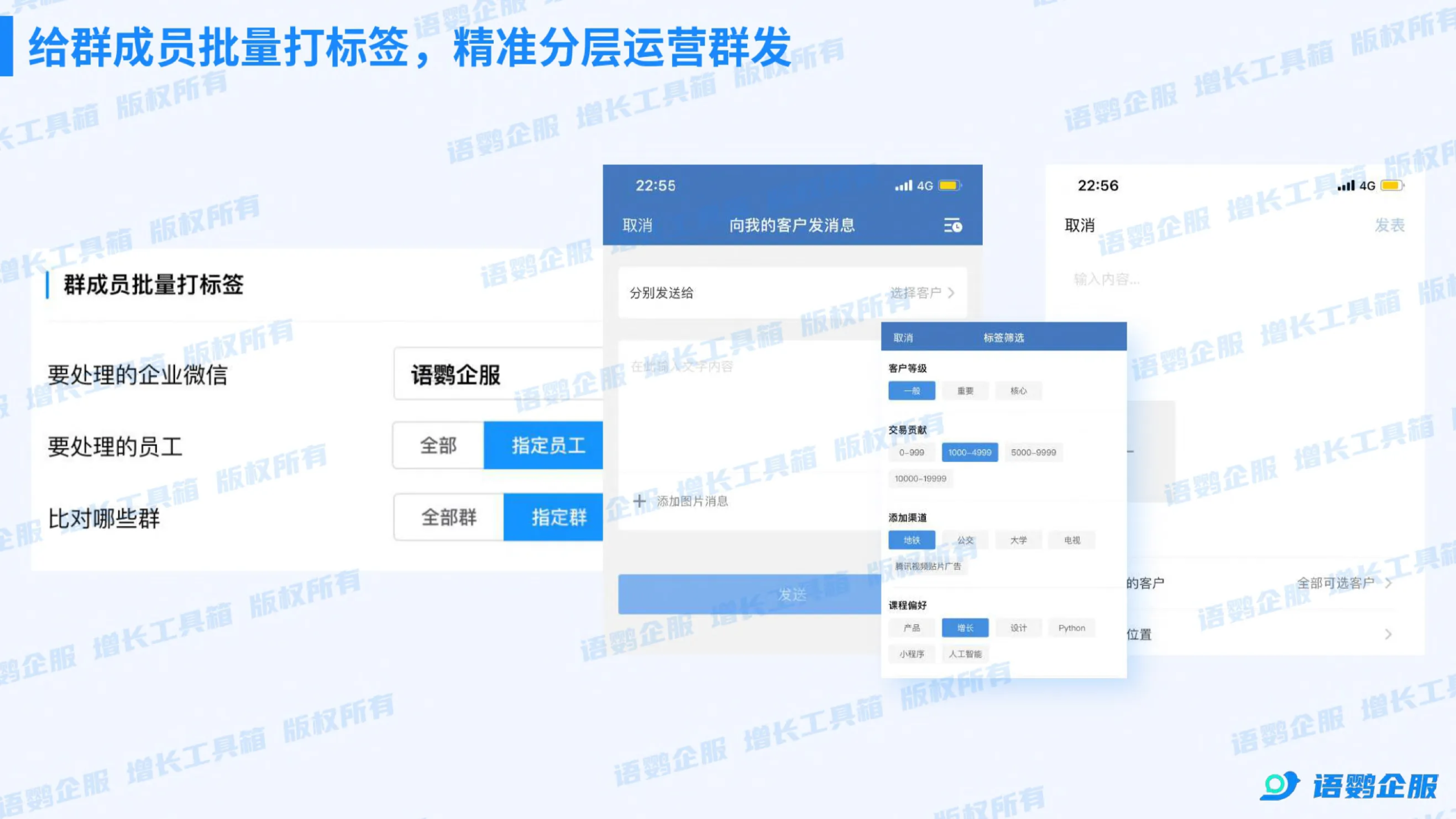 群成员批量打标签